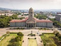 Aerial view of Tshwane city hall in the heart of Pretoria, South Africa