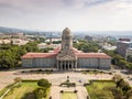 Aerial view of Tshwane city hall in the heart of Pretoria, South Africa