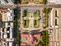 Aerial view of Tshwane city hall in the heart of Pretoria, South Africa