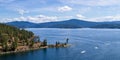 Aerial view of tubs hill and the lake Royalty Free Stock Photo