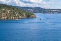 Aerial view of tubs hill and the lake Royalty Free Stock Photo