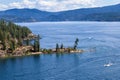 Aerial view of tubs hill and the lake Royalty Free Stock Photo