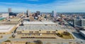 Aerial view of the Tulsa cityscape