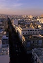 Aerial view- Tunis, Tunisia Royalty Free Stock Photo