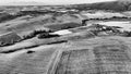 Aerial view of Tuscan countryisde, Italy Royalty Free Stock Photo