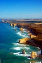 Aerial view on Twelve Apostles, Great Ocean Road, Australia. Royalty Free Stock Photo
