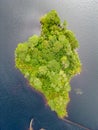 Aerial view of the Twelve Pines at Derryclare Lough