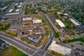 Aerial view of the Twin Cities Suburb of Brooklyn Park in Minnesota