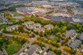 Aerial view of the Twin Cities suburb of Woodbury in Minnesota Royalty Free Stock Photo