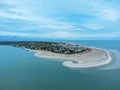 Aerial view of Tybee Island, Georgia, USA. Royalty Free Stock Photo