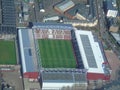 Aerial view of Tynecastle Park Royalty Free Stock Photo