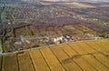 Aerial view of typical residential neighbourhood in construction