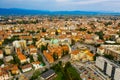 Aerial view of Udine city, Italy Royalty Free Stock Photo