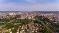 Aerial view of Ulm city. Royalty Free Stock Photo