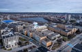Aerial view of UMASS Lowell Royalty Free Stock Photo