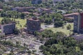 Aerial view of UNAM university headquarters rectory