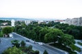 Aerial view of the Union park, Monument of the Great Union and the residential area