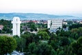 Aerial view of the Union park, Monument of the Great Union and the residential area