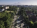 Aerial View of Universitas Gadjah Mada in Yogyakarta, Indonesia. Yogyakarta, Indonesia - September, 2021 Royalty Free Stock Photo