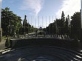 Aerial View of Universitas Gadjah Mada in Yogyakarta, Indonesia. Yogyakarta, Indonesia - September, 2021 Royalty Free Stock Photo