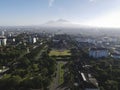 Aerial View of Universitas Gadjah Mada in Yogyakarta, Indonesia. Yogyakarta, Indonesia - September, 2021 Royalty Free Stock Photo