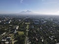 Aerial View of Universitas Gadjah Mada in Yogyakarta, Indonesia. Yogyakarta, Indonesia - September, 2021 Royalty Free Stock Photo