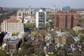 Aerial view of University of Chicago area Royalty Free Stock Photo