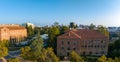 Aerial View of University of Southern California Campus with Historic Buildings on Sunny Day Royalty Free Stock Photo