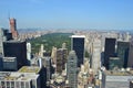 Aerial View of the Upper East Side of Manhattan in New York, NY Royalty Free Stock Photo