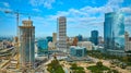 Aerial View of Urban Construction and Skyscrapers in Milwaukee