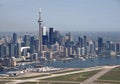 Toronto skyline aerial view Royalty Free Stock Photo