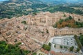 Aerial view of Urbino Italy Royalty Free Stock Photo