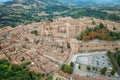 Aerial view of Urbino Italy