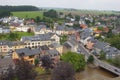 Aerial view of Useldange, Luxembourg, Europe