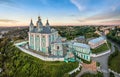 Aerial view of Uspenskiy Cathedral in Smolensk Royalty Free Stock Photo