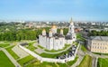 Aerial view of Uspenskiy cathedral in Vladimir Royalty Free Stock Photo