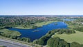 Aerial view of Utterslev Mire part 2, Denmark