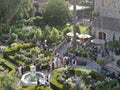 Aerial view of V. Sattui Winery and retail store, St. Helena, Napa Valley, California, USA Royalty Free Stock Photo