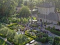 Aerial view of V. Sattui Winery and retail store, St. Helena, Napa Valley, California, USA Royalty Free Stock Photo