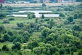 View of the Vacaresti Nature Park in Bucharest Royalty Free Stock Photo