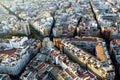 Aerial view of Valencia, Spain, the third largest city in Spain