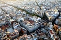 Aerial view of Valencia, Spain, the third largest city in Spain