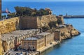 Aerial view Valletta from Barrakka garden Royalty Free Stock Photo