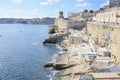 Aerial View on Valletta and Grand Harbour from Barrakka Gardens Royalty Free Stock Photo