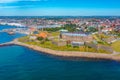 Aerial view of Varberg fortress in Sweden