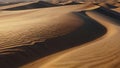 Aerial view of a vast, undulating desert landscape