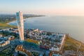 Aerial view of the Vastra Hamnen district in Malmo