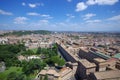 Aerial view of the Vatican City and Rome. Royalty Free Stock Photo