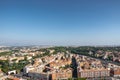 Aerial view of Vatican City. Vatican is an independent city-state surrounded by Rome, Italy Royalty Free Stock Photo