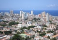 Aerial view of Vedado Quarter in Havana, Cuba Royalty Free Stock Photo